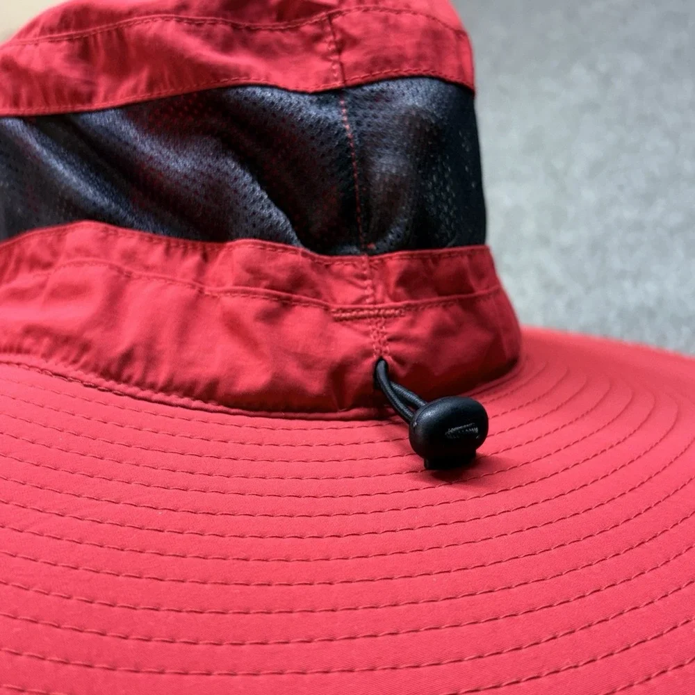 Chick Fil A Bucket Hat Team‎ Member Red Sun Boonie One Size OOBE Beach Shade Cap